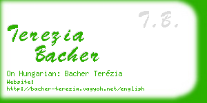terezia bacher business card